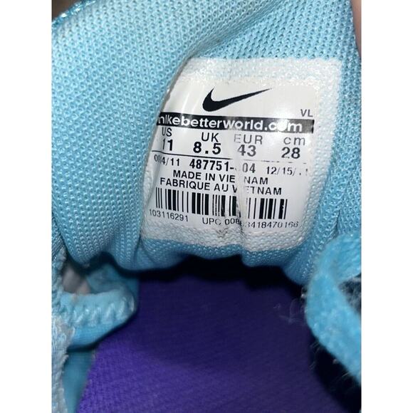 Nike Lunarfly+ 3 Pure Platinum Gray Blue Running Shoes Womens Size 11 487751-004 - Picture 11 of 14